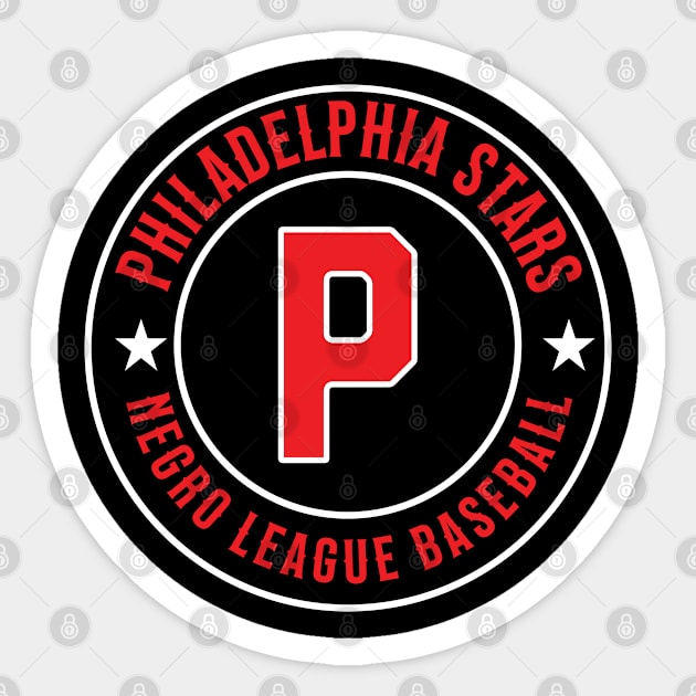 The Philadelphia Stars - Negro Leagues Baseball - Tribute Red Sticker by UrbanLifeApparel